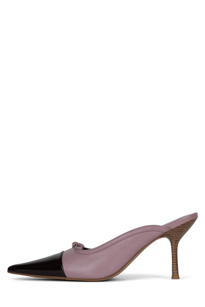 CHOPINE-2 Jeffrey Campbell Stiletto Mule Brown Patent Pink