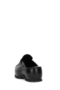 CITY-BOY Jeffrey Campbell Platform Mules Black Shiny 