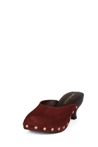 CLOGUETTE Jeffrey Campbell Platform Mule Plum Suede _hover