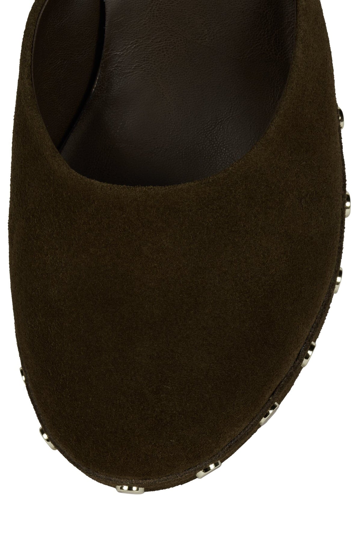 CLOGUETTE Jeffrey Campbell Platform Mule Brown Suede