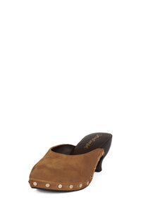 CLOGUETTE Jeffrey Campbell Platform Mule Tan Suede _hover