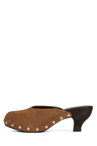 CLOGUETTE Jeffrey Campbell Platform Mule Tan Suede