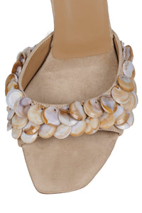 COCOA-SH Jeffrey Campbell Kitten Heel Sandal Natural Combo