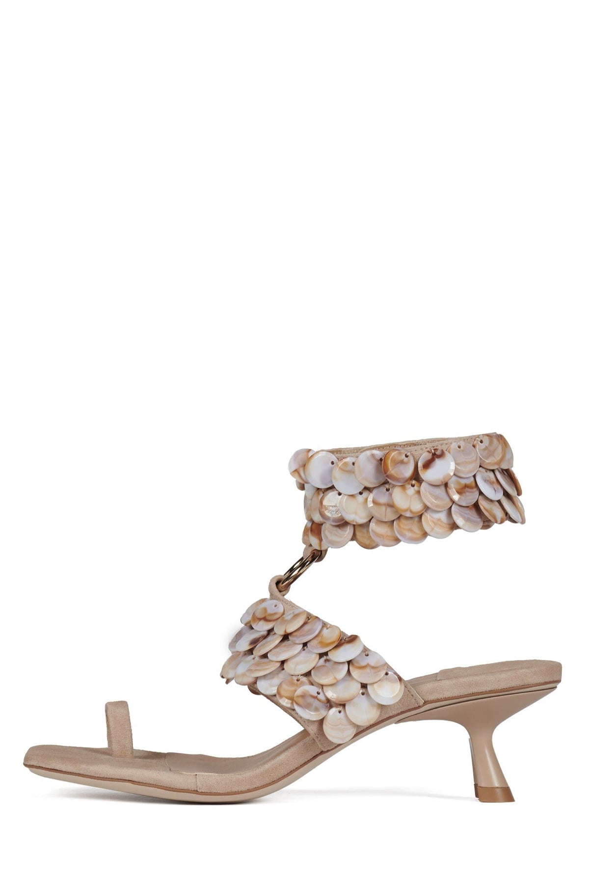 COCONUT-SH Jeffrey Campbell Heeled Sandal Natural Combo