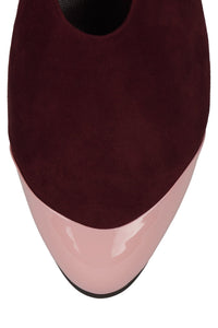 COLLENE-CP Wine Suede Pink