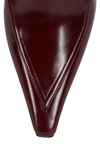 COLLOQUIAL Jeffrey Campbell Slingback Loafer Heel Wine