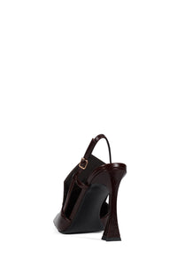 COLLOQUIAL Jeffrey Campbell Slingback Loafer Coffee Crinkle