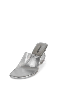 CONCH Jeffrey Campbell Heeled Sandal Silver Clear 