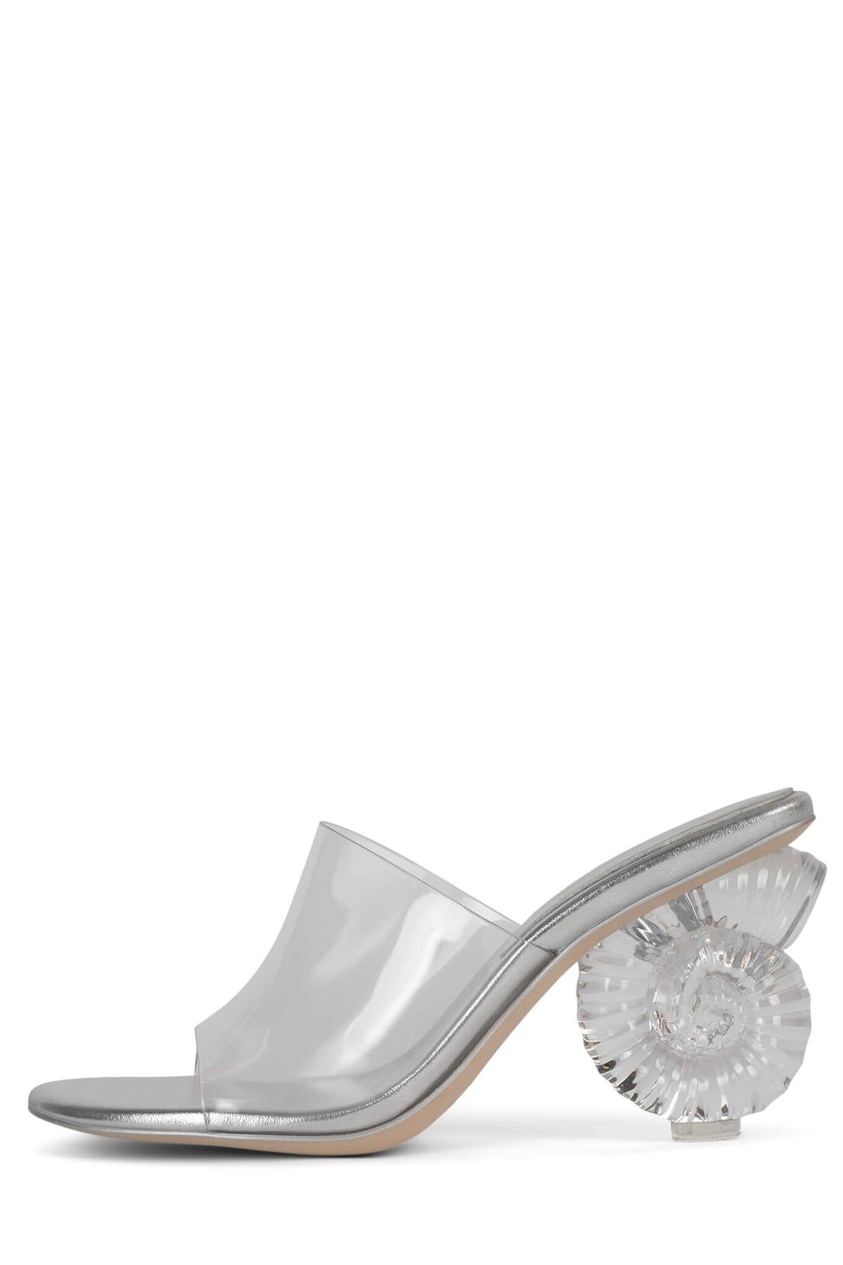 CONCH Jeffrey Campbell Heeled Sandal Silver Clear