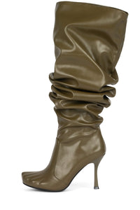 CONFORM-02 Jeffrey Campbell Over-The-Knee Boot Olive