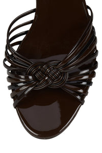 CONSTELLA Brown Patent Combo