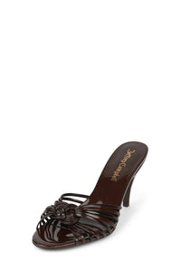 CONSTELLA Jeffrey Campbell Heeled Sandal Caramel Patent Combo _hover