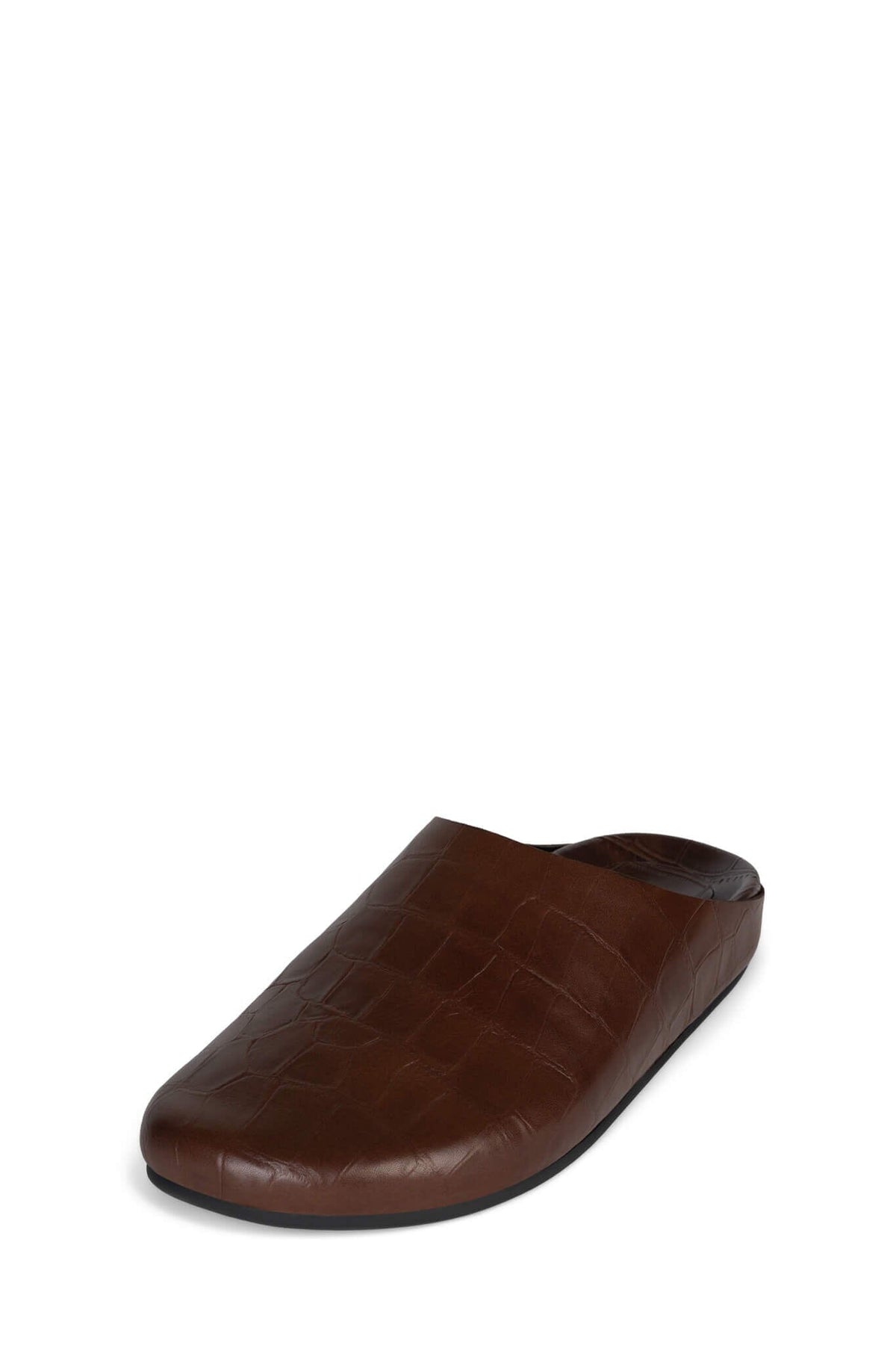 CONTENT Jeffrey Campbell Flat Mule Brown Croco