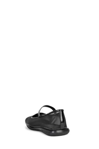 COPPELIA-M Jeffrey Campbell Flat Sandals Black Mesh Black Patent