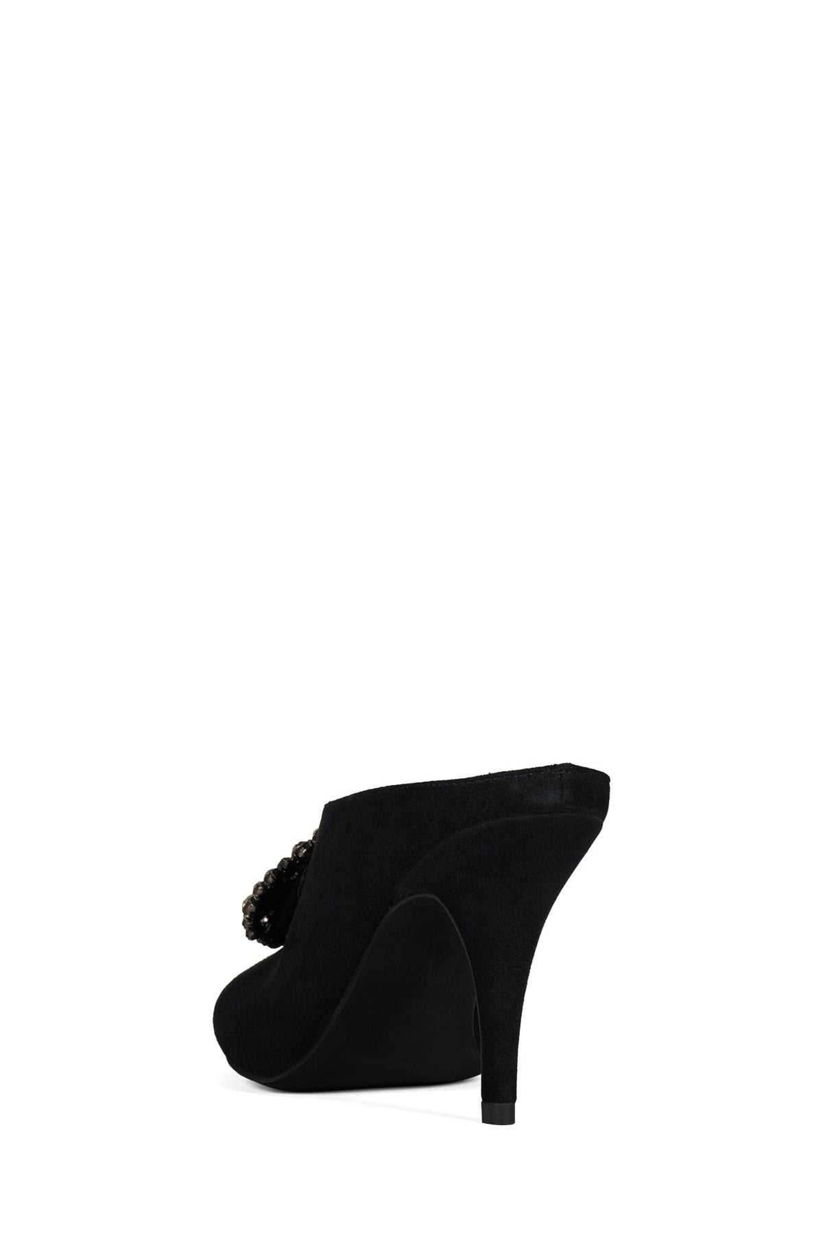 CORONATE Jeffrey Campbell Heeled Mule Black Suede