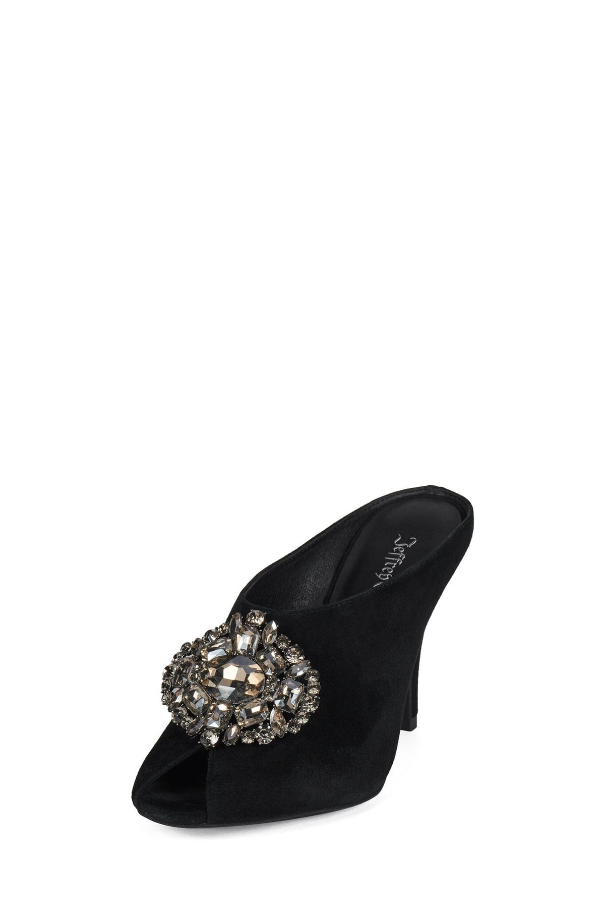 CORONATE Jeffrey Campbell Heeled Mule Black Suede
_hover