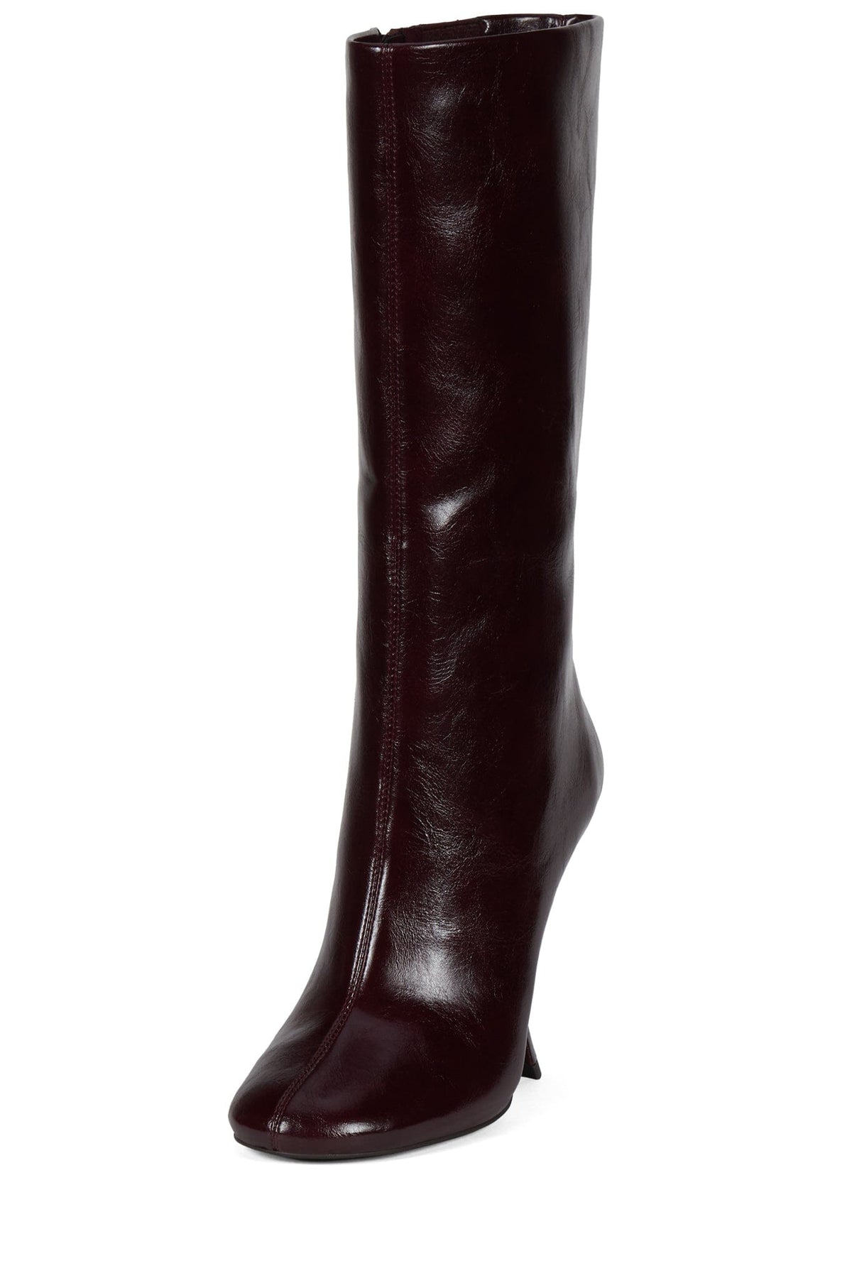 CRAZY-4-U Jeffrey Campbell Heeled Boot Wine _hover