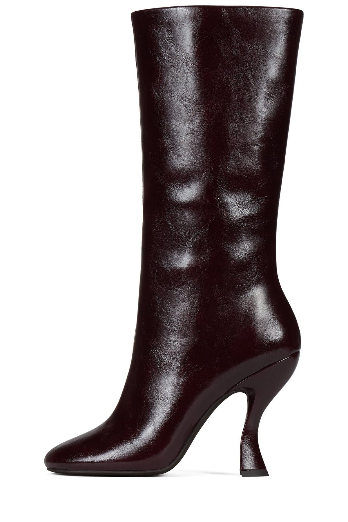 CRAZY-4-U Jeffrey Campbell Heeled Boot Wine