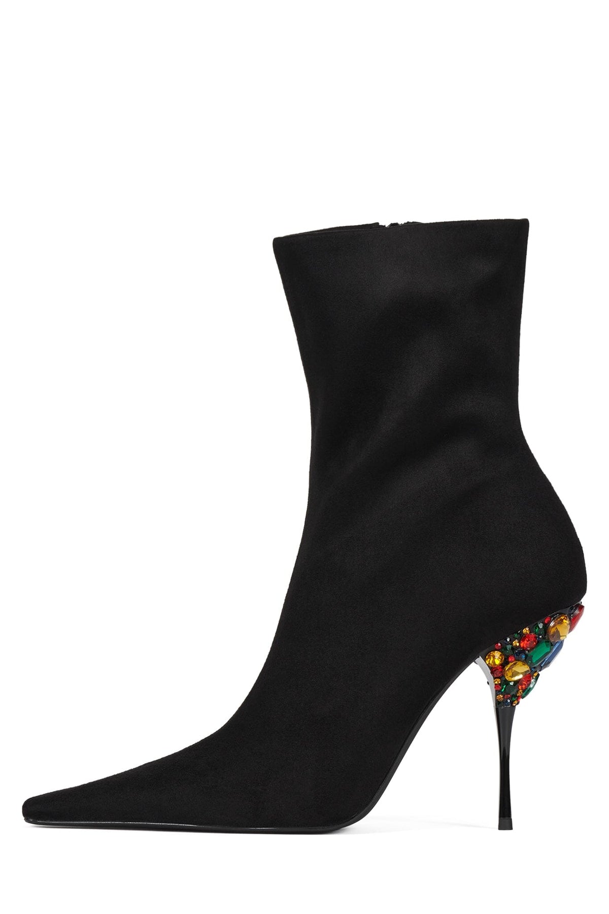 CROWNED Black Suede Multi