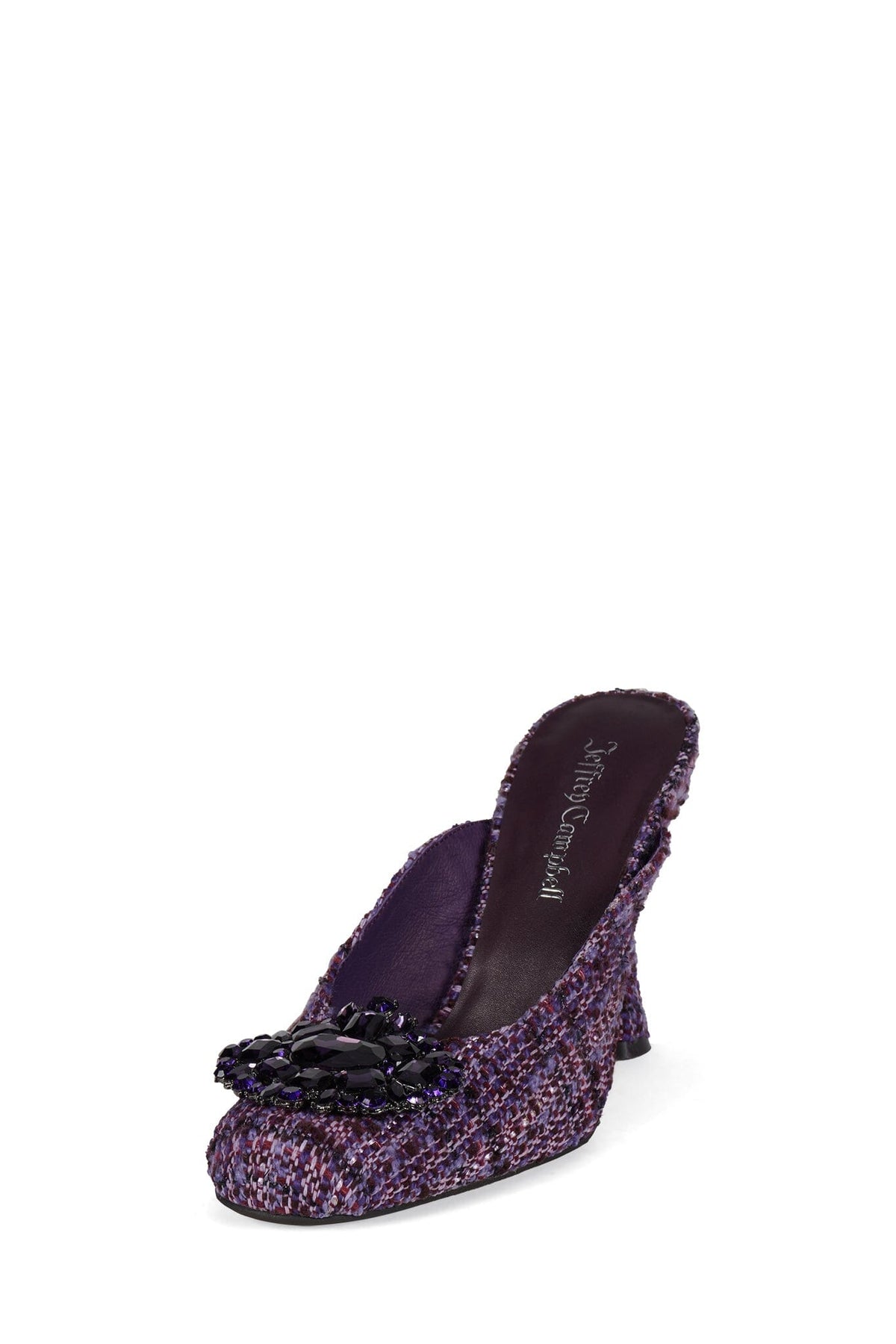 CRUMPET Jeffrey Campbell Heeled Mule Purple Tweed Purple
_hover