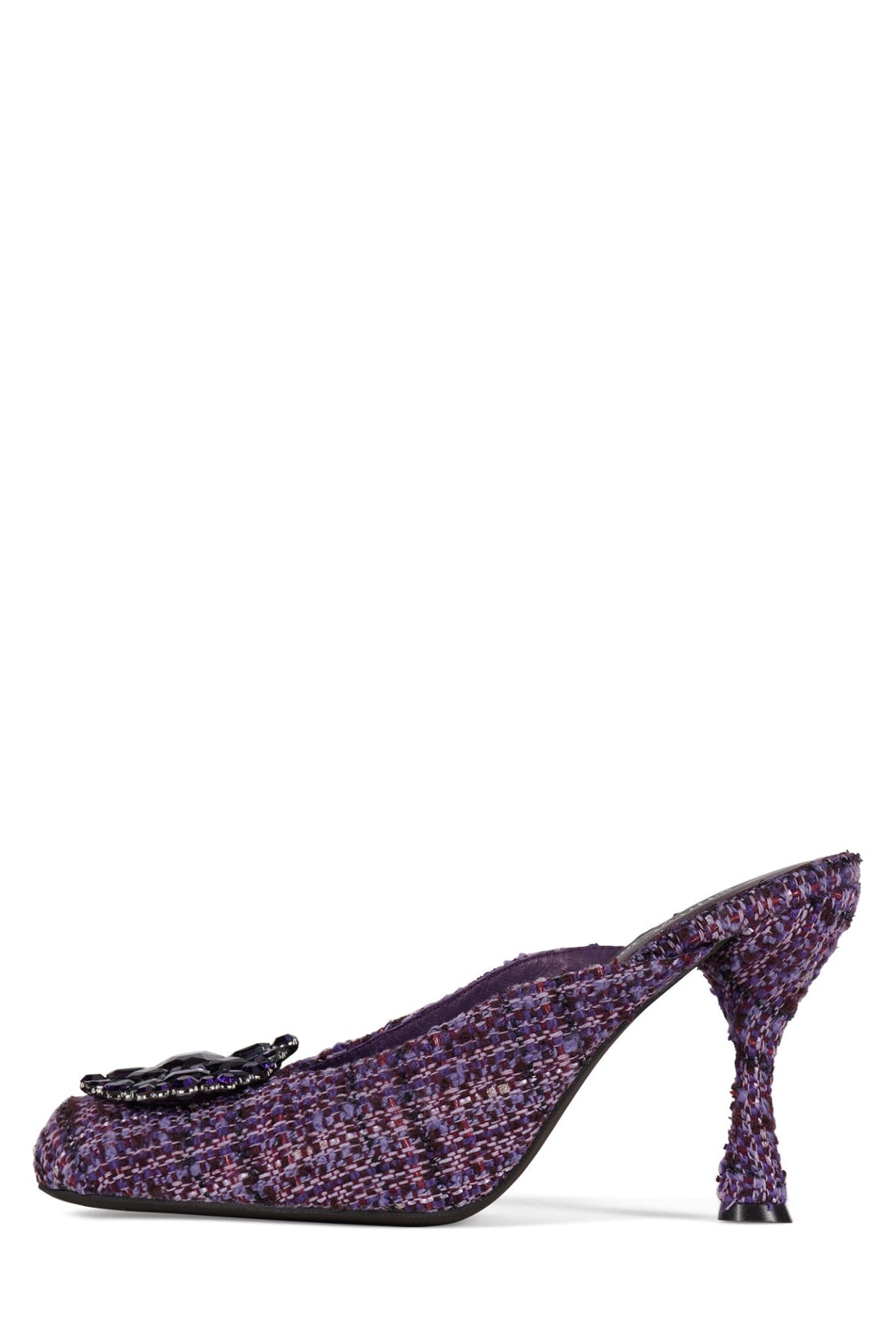 CRUMPET Jeffrey Campbell Heeled Mule Purple Tweed Purple