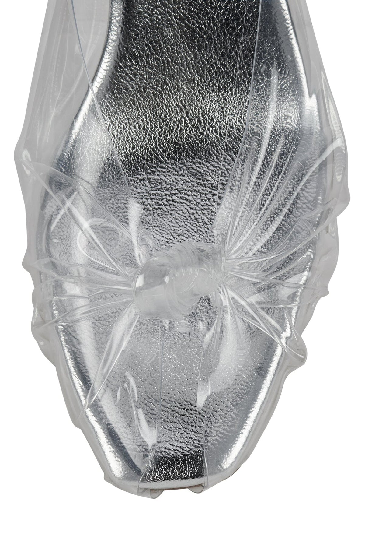 CRYSTALA Jeffrey Campbell Heeled Sandal Clear Silver