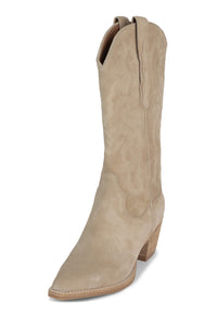 DAGGET Jeffrey Campbell Western Boots Sand Suede
