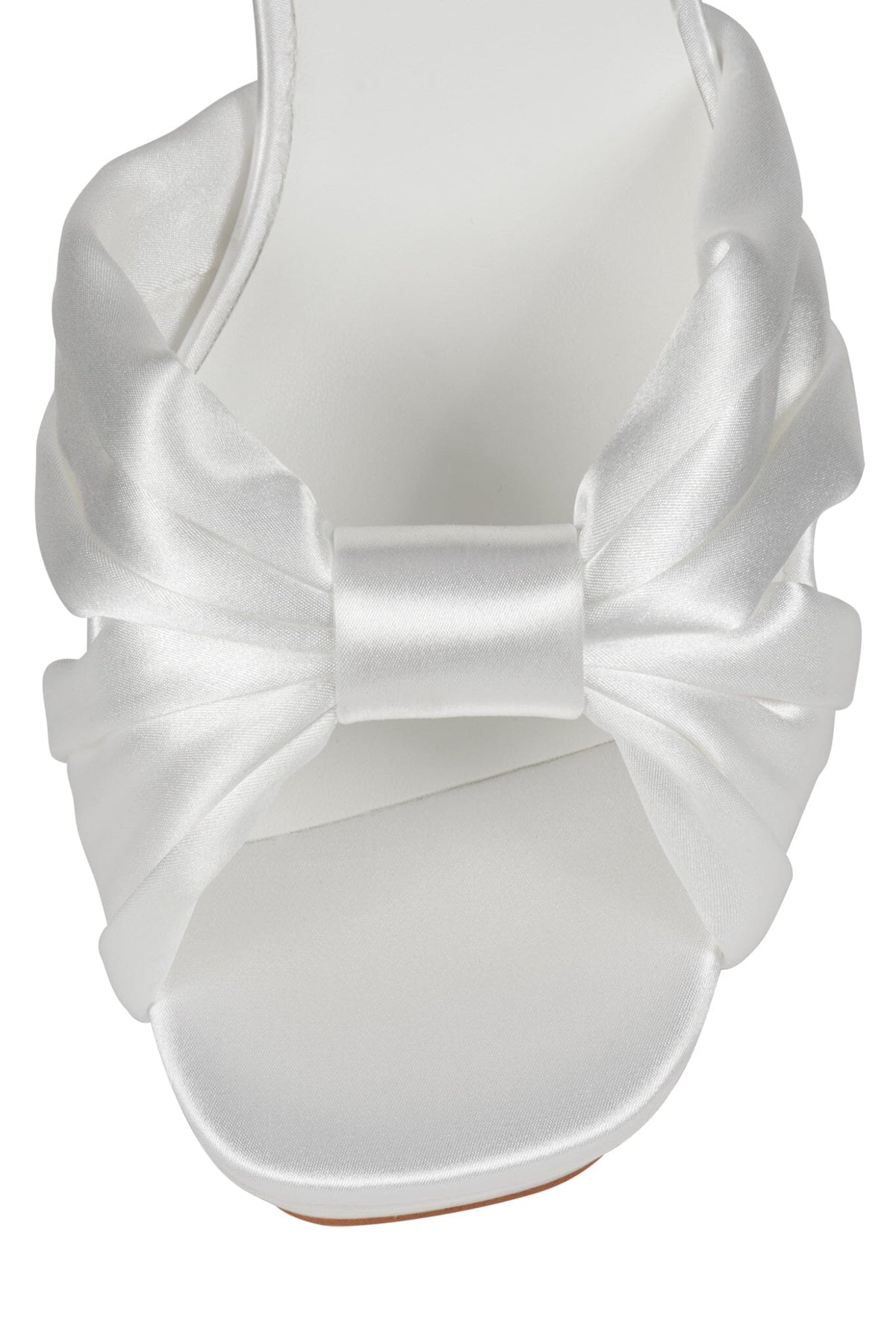 DALIDA Jeffrey Campbell Platform Sandals White Satin