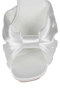 DALIDA Jeffrey Campbell Platform Sandals White Satin