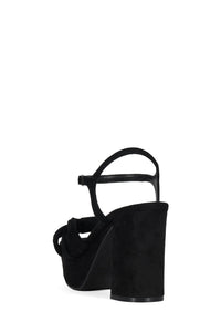 DALIDA Jeffrey Campbell Platform Sandals Black Suede