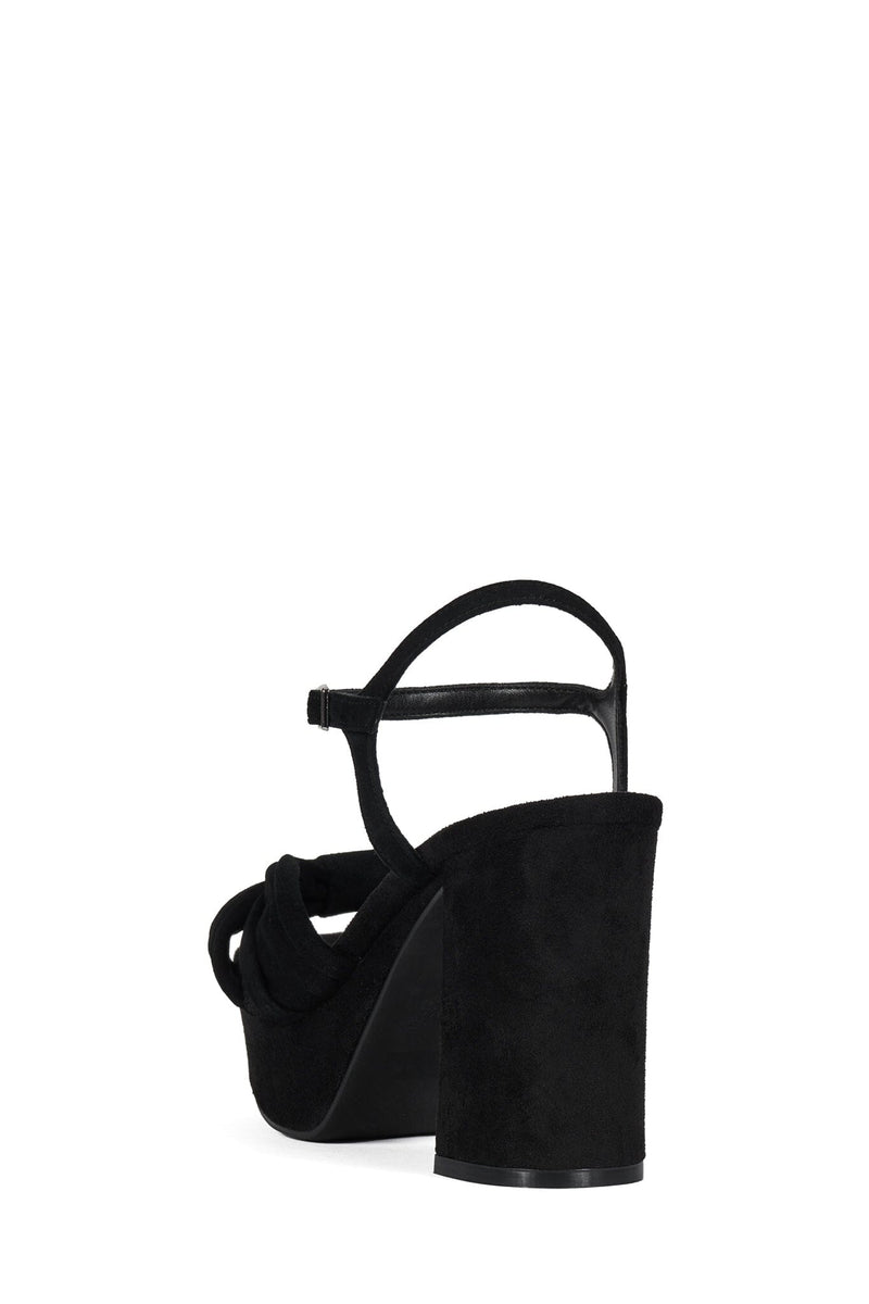 DALIDA Jeffrey Campbell Platform Sandals Black Suede