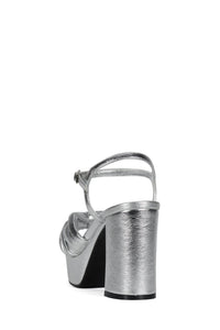 DALIDA Jeffrey Campbell Platform Sandals Silver