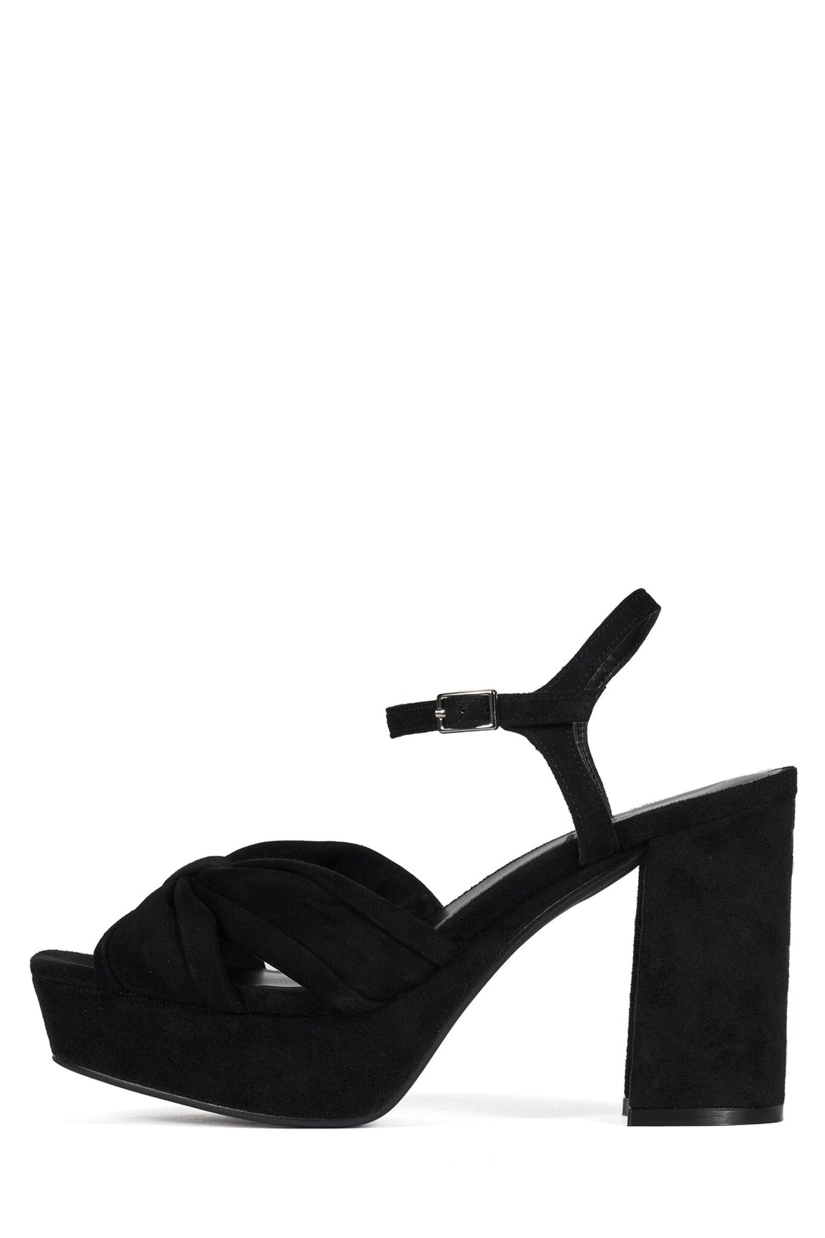 DALIDA Jeffrey Campbell Platform Sandals Black Suede