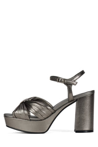DALIDA Jeffrey Campbell Platform Sandals Pewter
