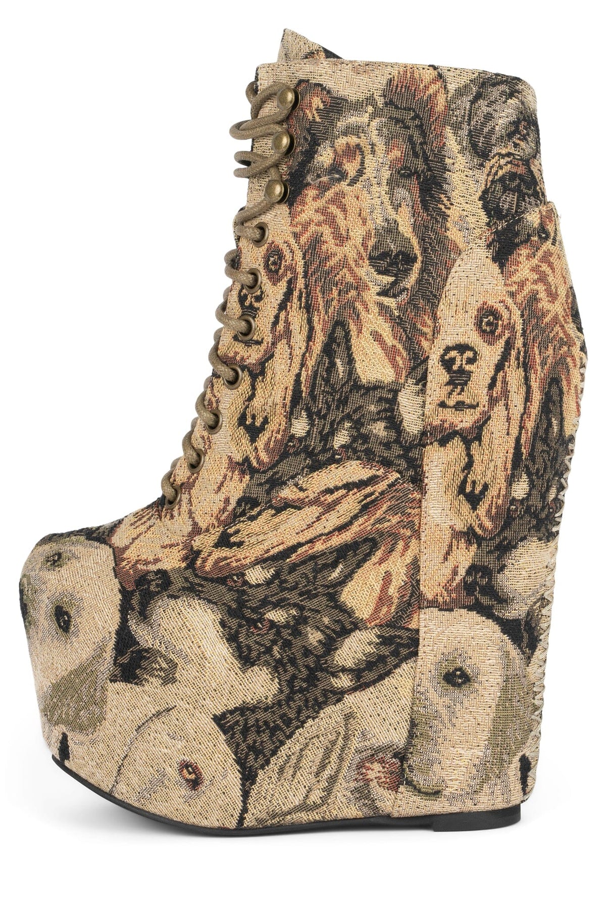 DAMSEL Jeffrey Campbell Platform Boot Dog Print Tapestry