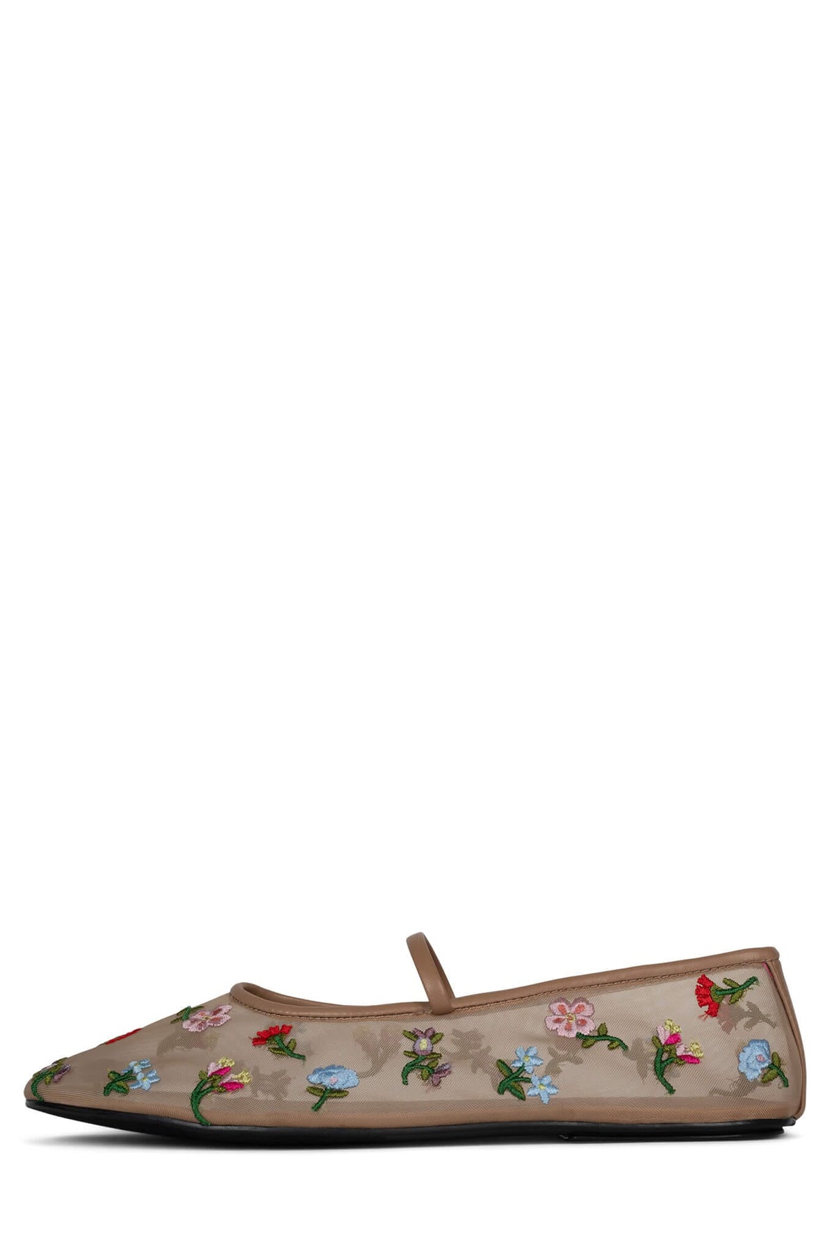 DANCER-EMB Flat YYH Natural Floral Multi 6 