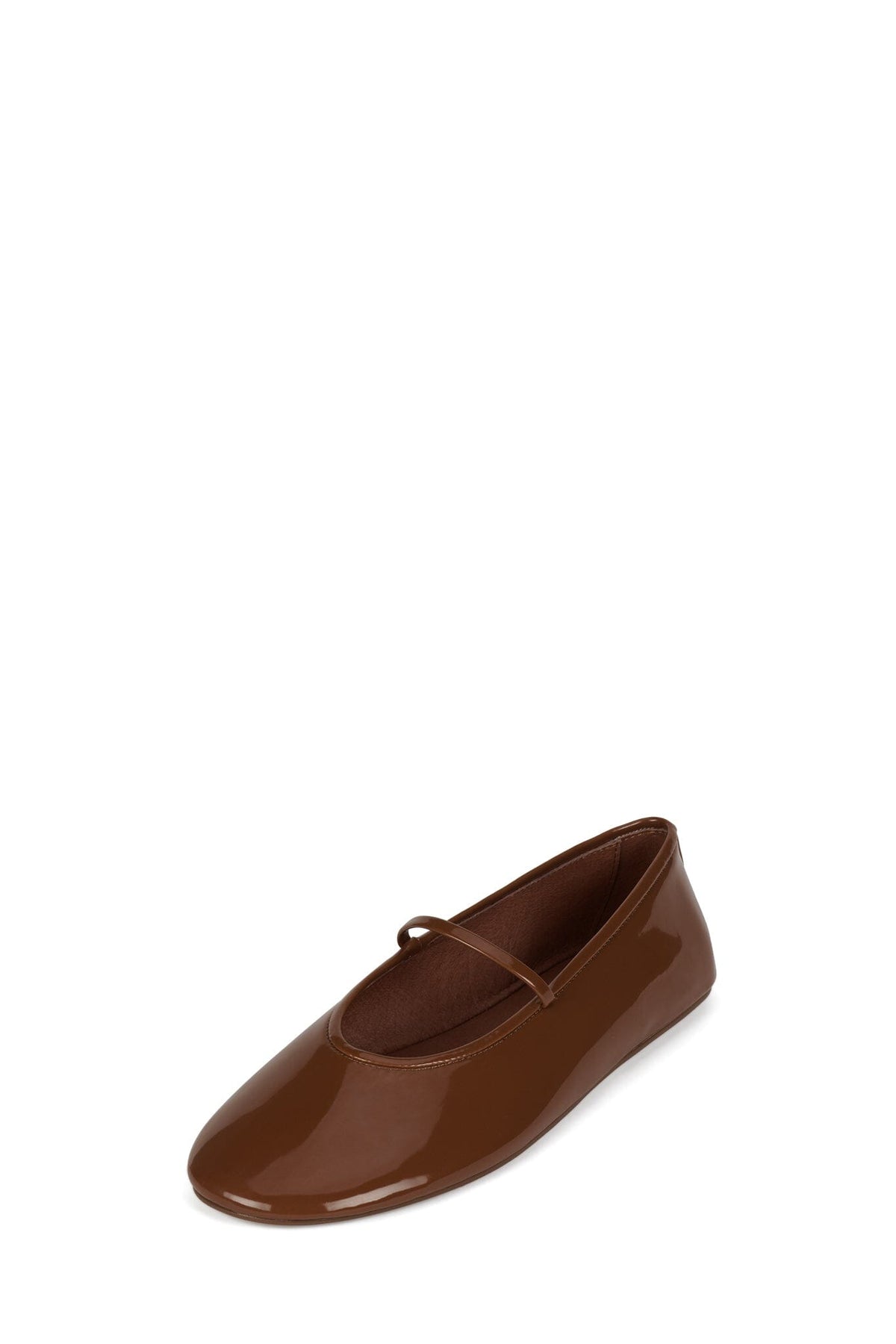 DANCERINA Jeffrey Campbell Flat Caramel Patent _hover