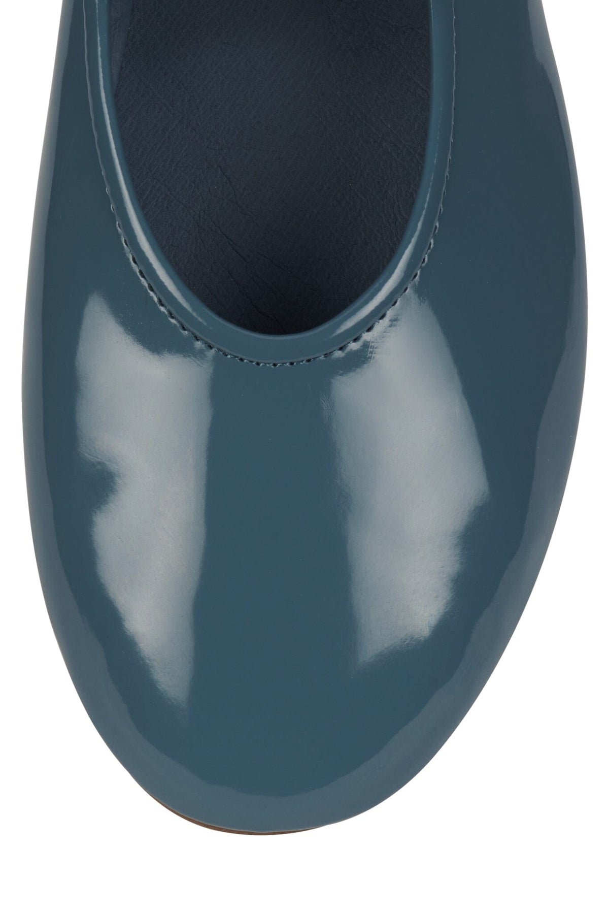 DANCERINA Jeffrey Campbell Flat Dusty Blue Patent 