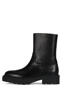 DANNI Jeffrey Campbell Block Heel Ankle Boot Black