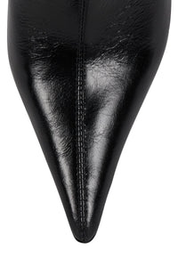 DARING-2 Jeffrey Campbell Ankle Bootie Black Crinkle