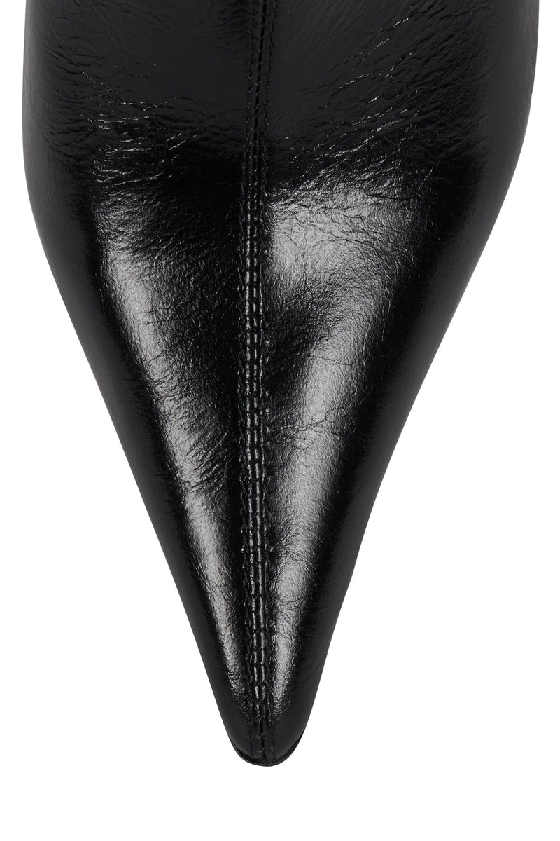 DARING-2 Jeffrey Campbell Ankle Bootie Black Crinkle