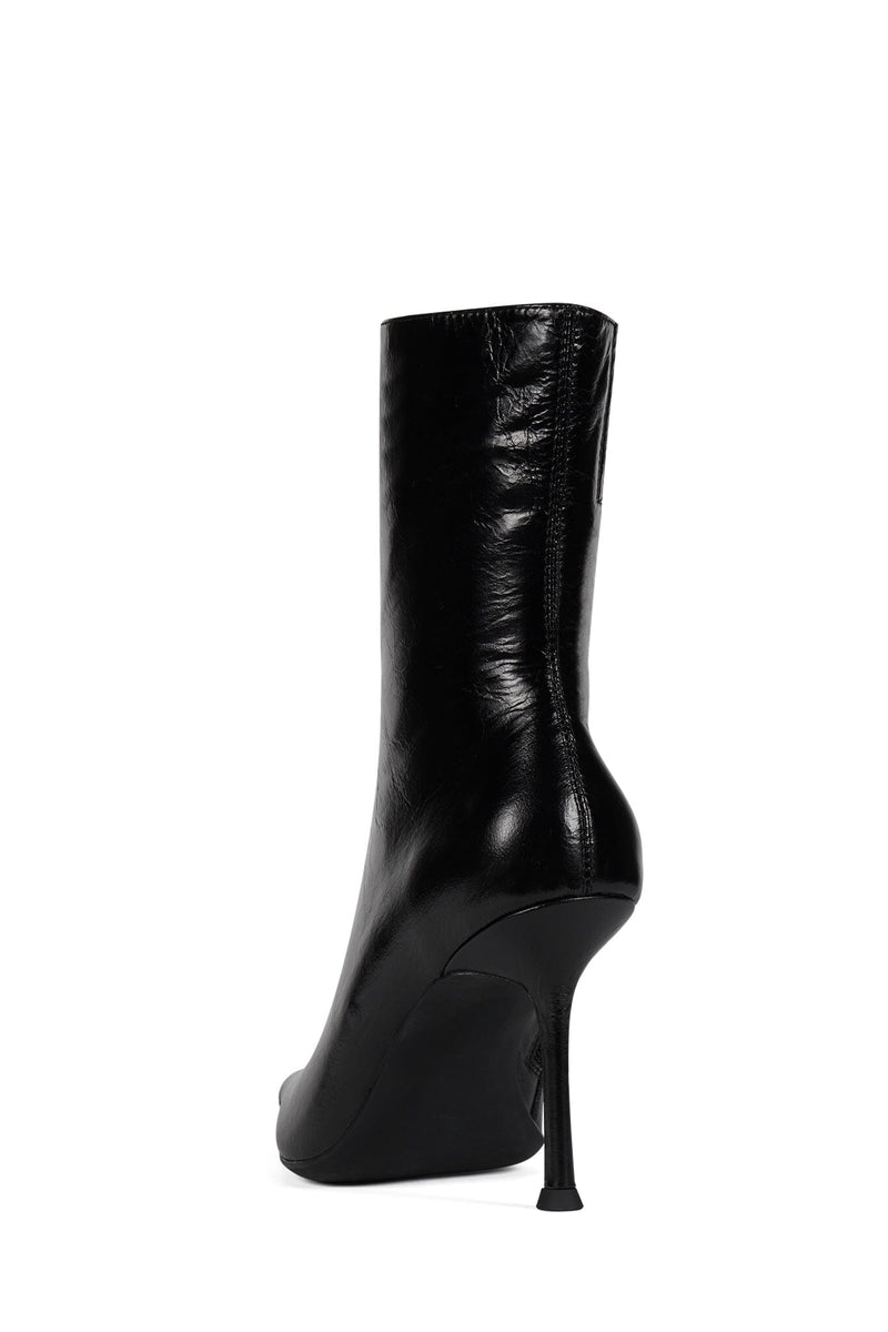 DARING-2 Jeffrey Campbell Ankle Bootie Black Crinkle