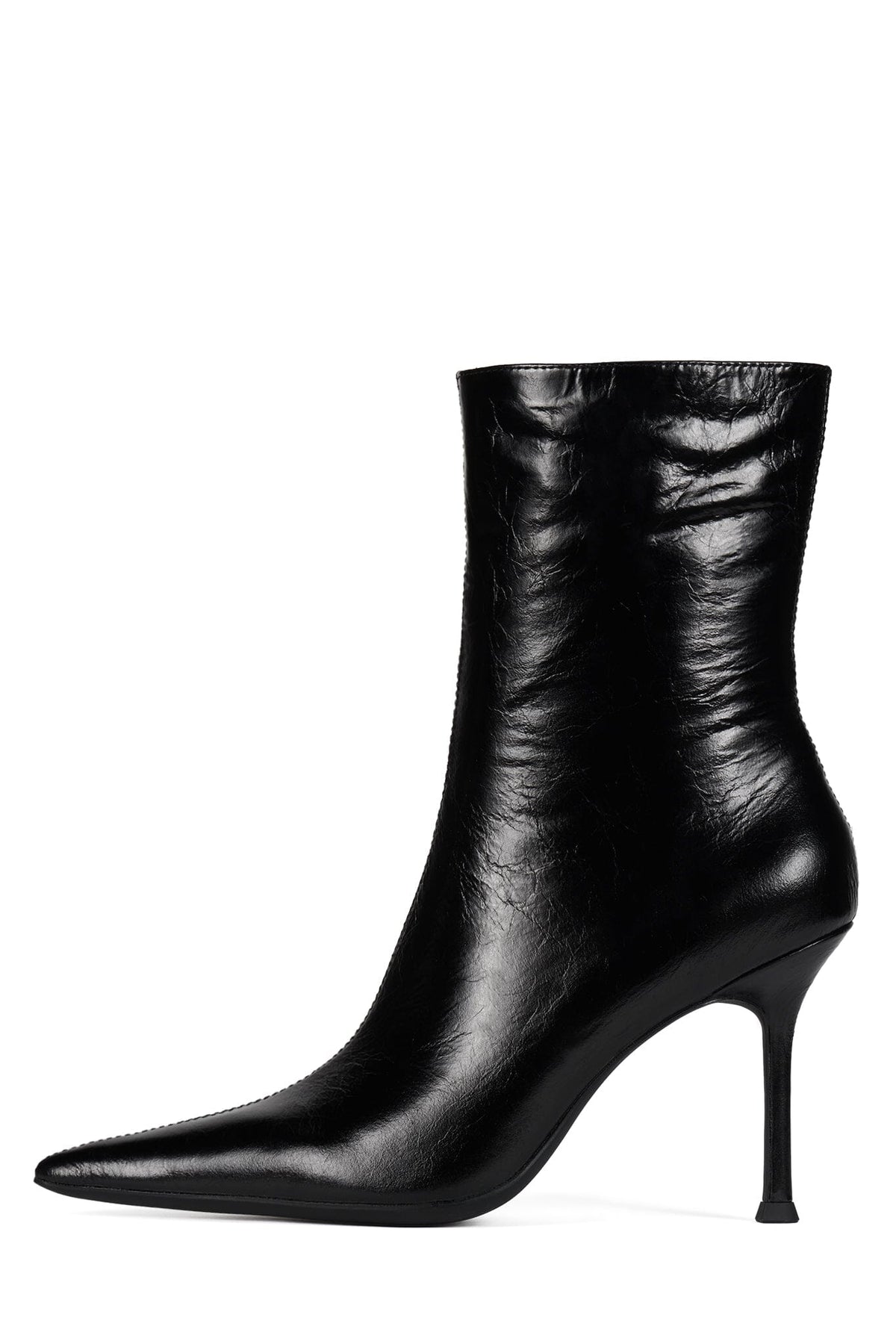 DARING-2 Jeffrey Campbell Ankle Bootie Black Crinkle