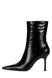 DARING-2 Jeffrey Campbell Ankle Bootie Black Crinkle