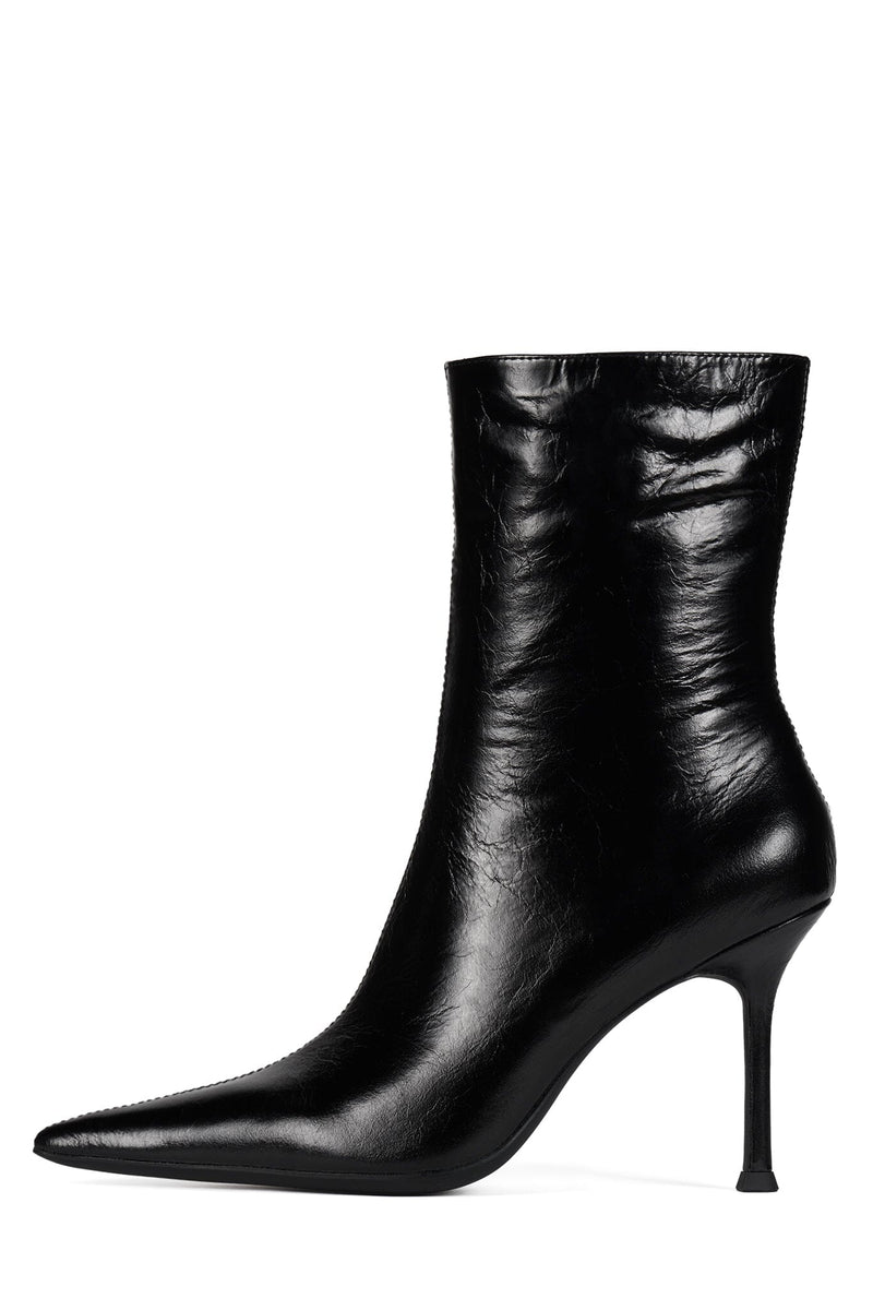 DARING-2 Jeffrey Campbell Ankle Bootie Black Crinkle