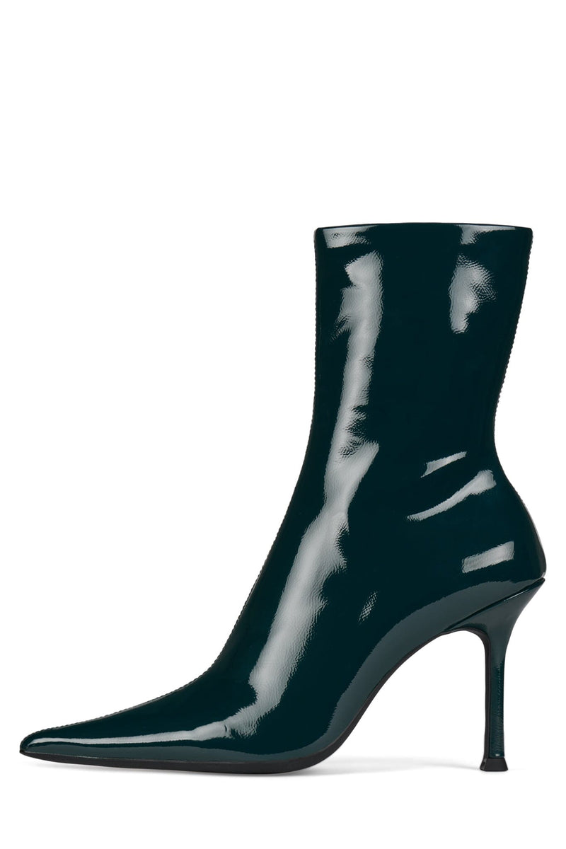 DARING-2 Jeffrey Campbell Ankle Boot Dark Teal Patent