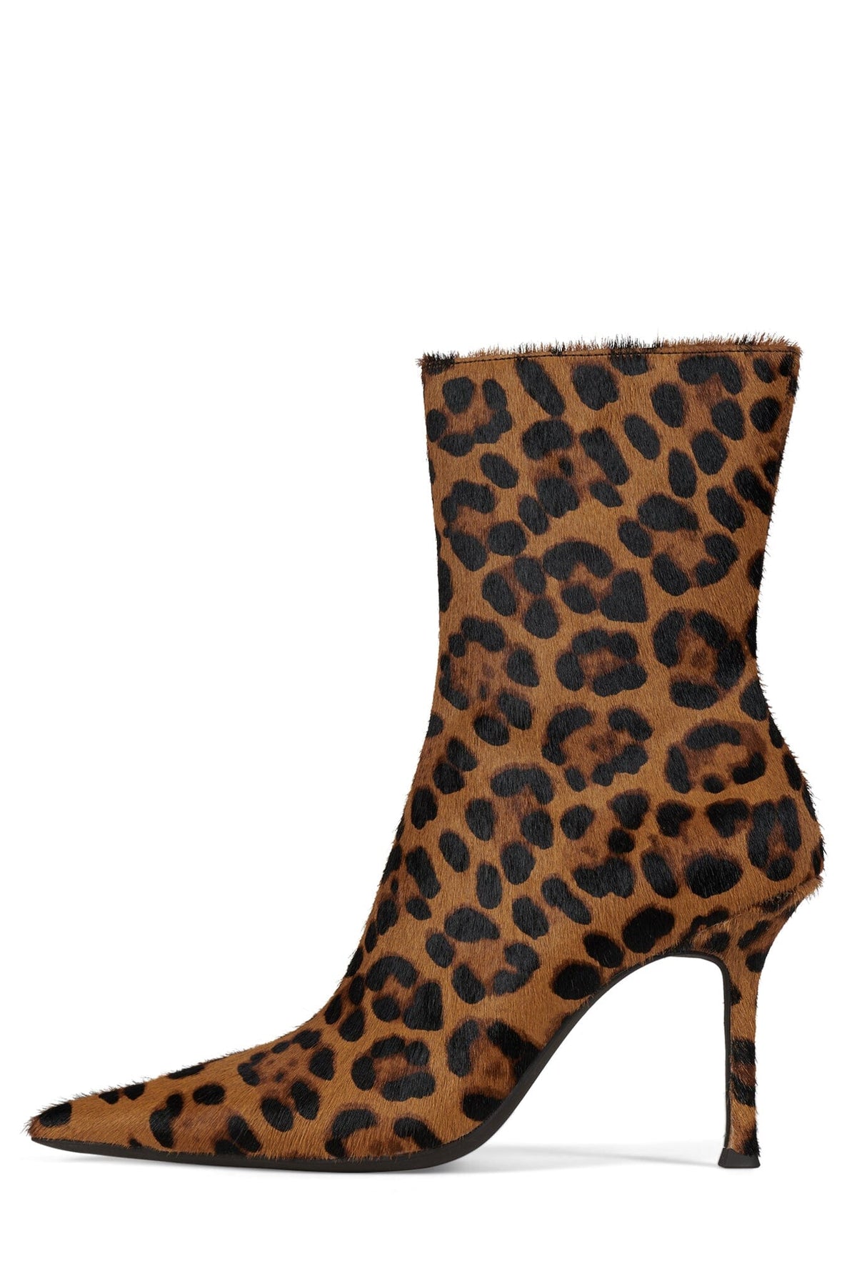 DARING-F Jeffrey Campbell Ankle Bootie Tan Brown Cheetah