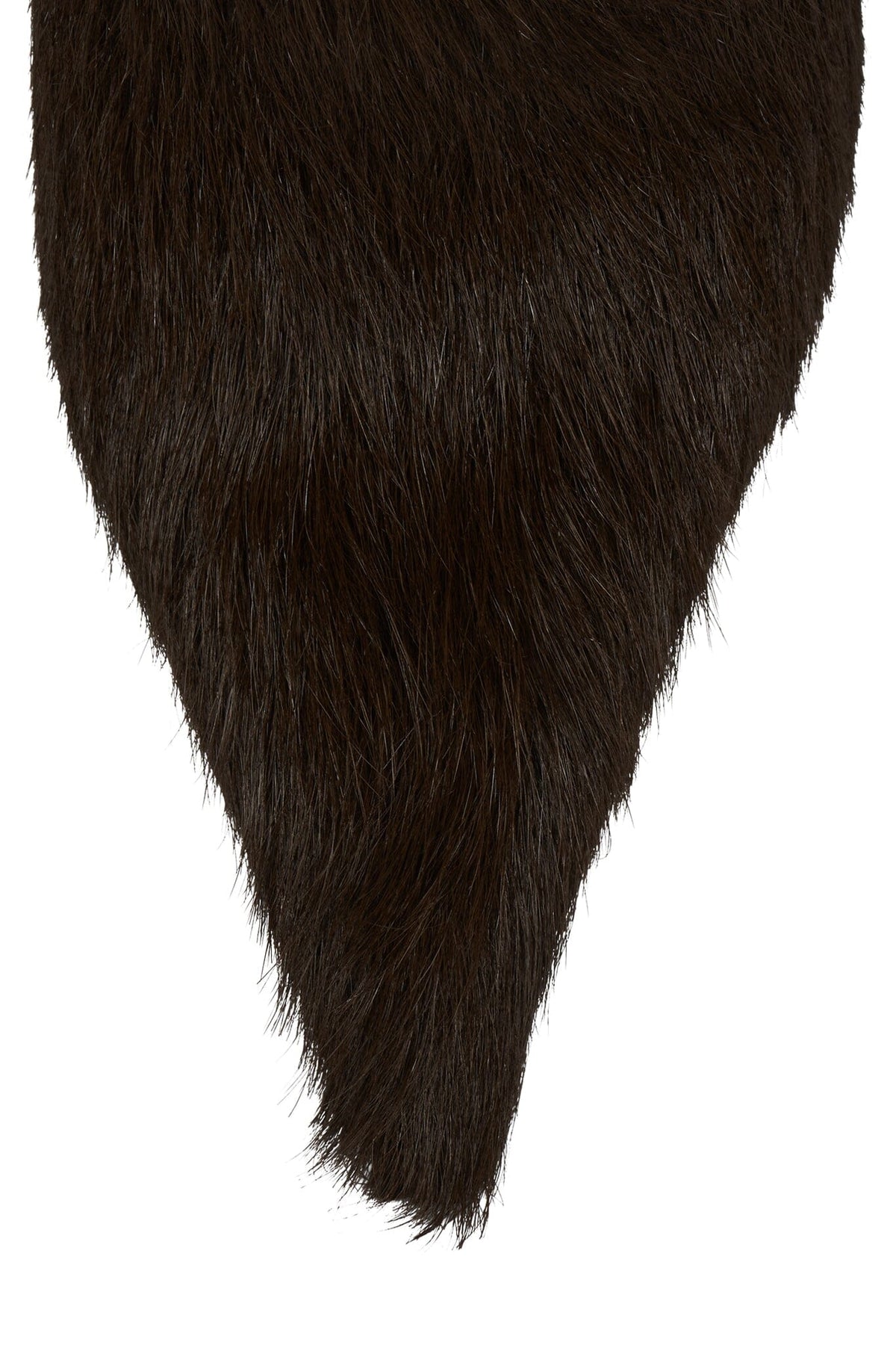 DARING-F Jeffrey Campbell Ankle Bootie Brown Long Hair