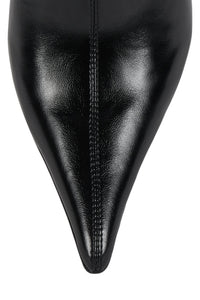 DARLING-3 Jeffrey Campbell Knee-High Stiletto Boot Black