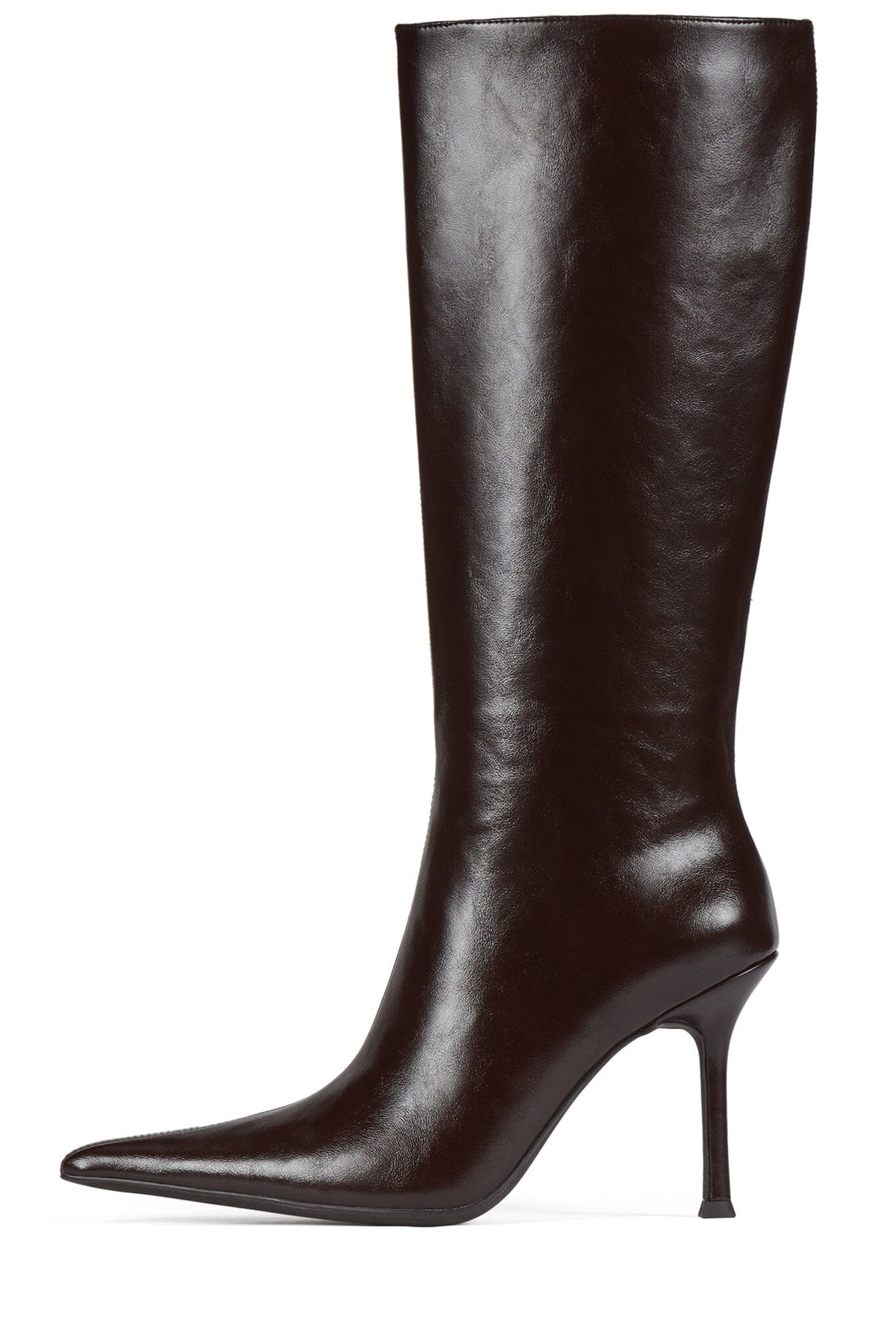 DARLING-3 Jeffrey Campbell Knee-High Stiletto Boot Brown